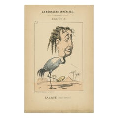 Kaiserliche Menagerie: Kaiserin Eugénie - The Crane (Pose - Dummheit), 1870