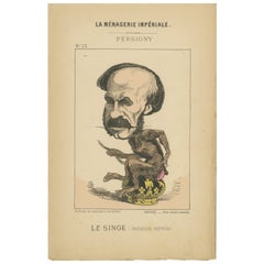 Kaiserliche Menagerie: Persigny - Der Affe (Servile Nachahmung), 1870
