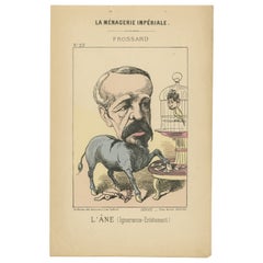 Imperial Menagerie: Frossard - The Donkey (Ignorance - Stubbornness), 1870