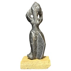 Georges Oudot - Sculpture en Marbre fossile noir