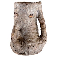 Brocca in ceramica brutalista degli anni '50 di C.A.S. Vietri - Smalto grigio e tonalità della terra