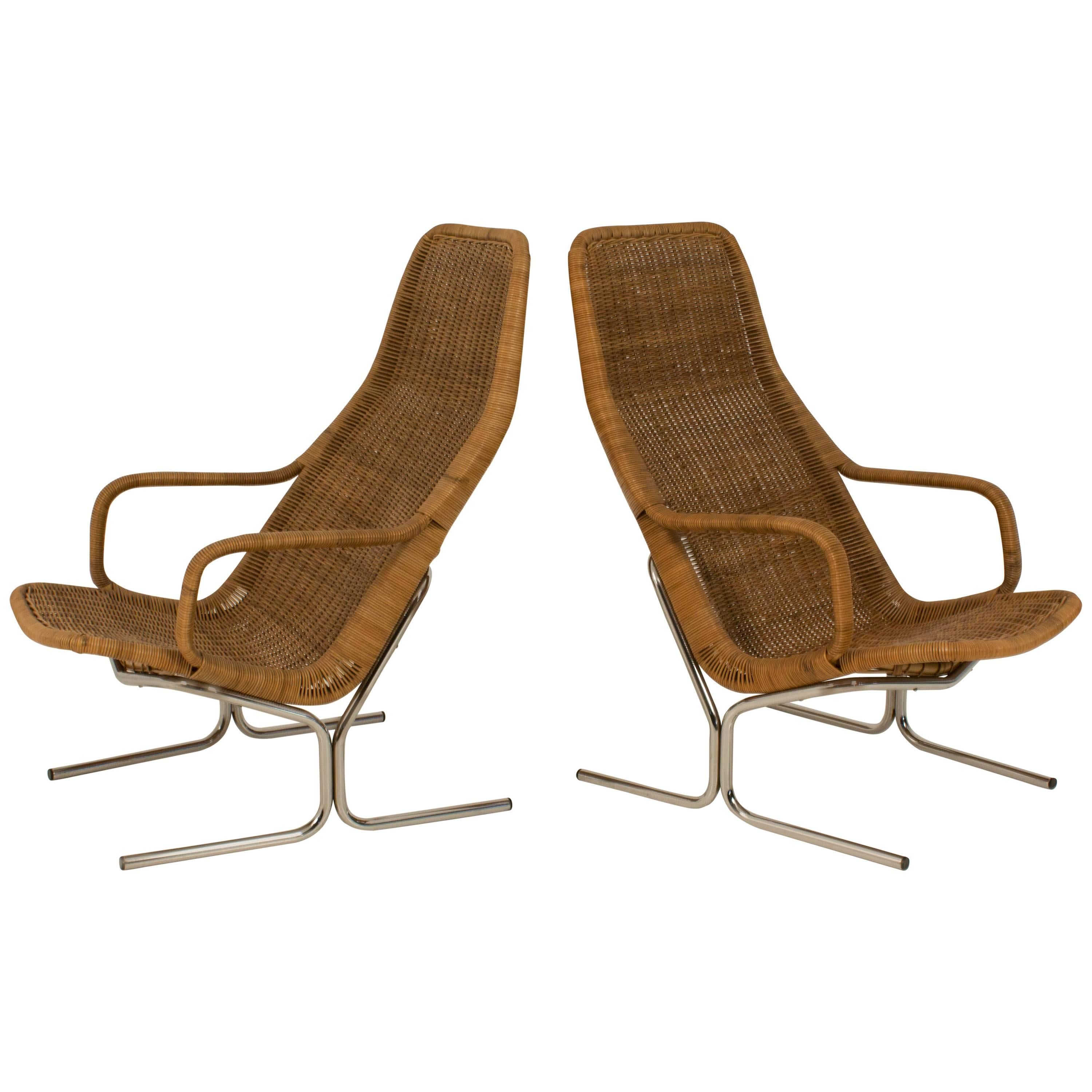 Pair of Mid-Century Modern Lounge Chairs Model 514 C by Dirk Van Sliedregt