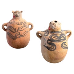 Pair of Terracotta Rope Jugs from Mexico, 1970s