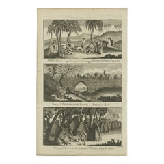 18th Century Engravings of Exploration: Banks, Tolago Bay, Terra del Fuego