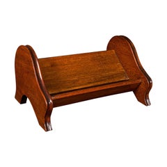 Small Antique Novel Rest, English, Book Trough, Desktop, Office, Edwardian, 1910