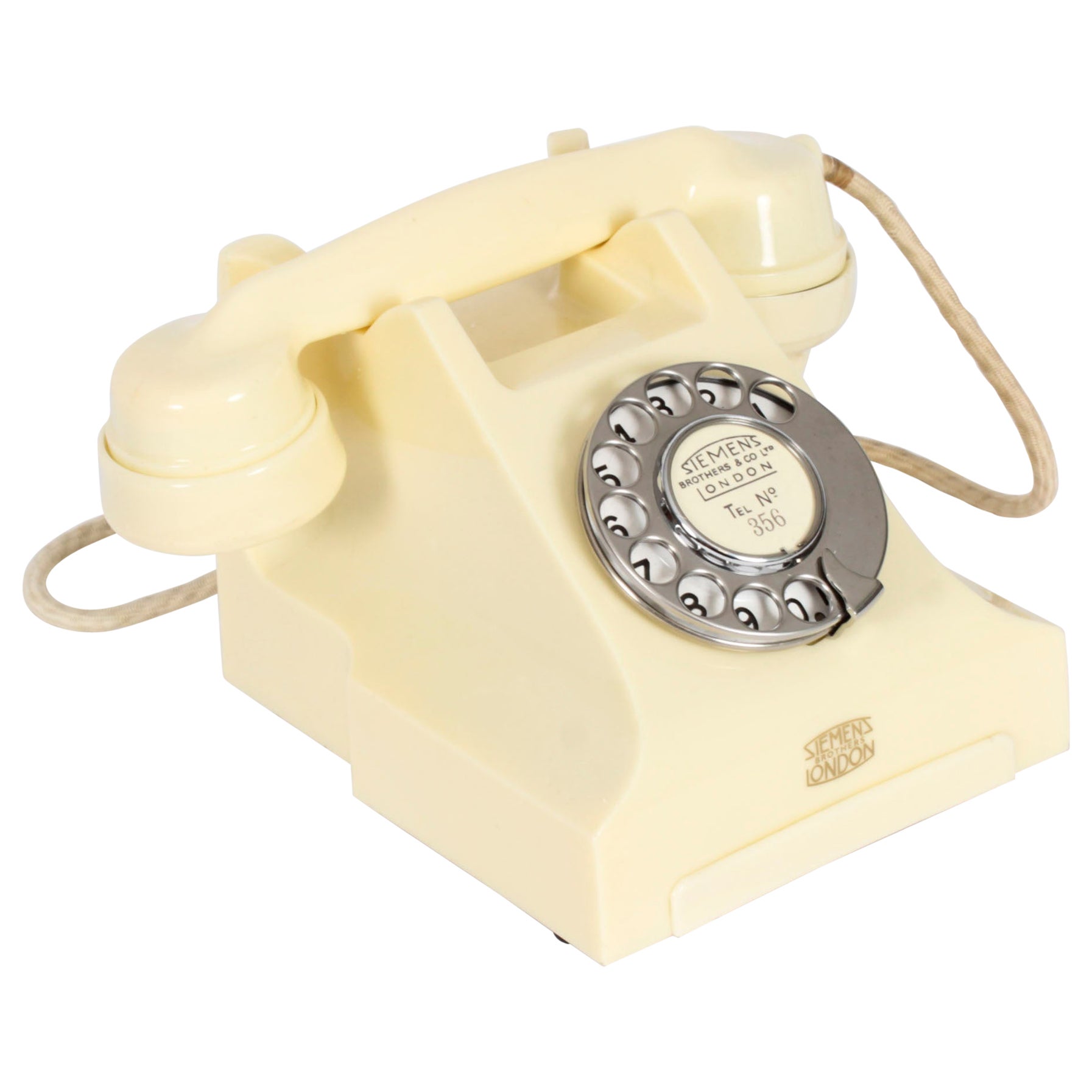 Vintage 356 Siemens Telephone 1954 Mid 20th Century
