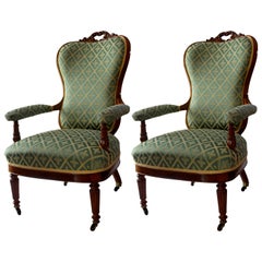 Pair of Louis-Philippe Armchairs, 19th Century