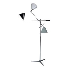 Early 1950s Production Arredoluce Triennale Floor Lamp by Angelo Lelli Italy