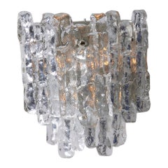 Frosted glass wall sconce by Julius Theodor Kalmar