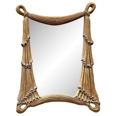 Vintage Regency Swag Draped Gilt Mirror