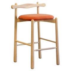 Counter Stool Uçá, Light Brown Wood