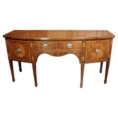 c. 1780 George III Period Bowfront Sideboard