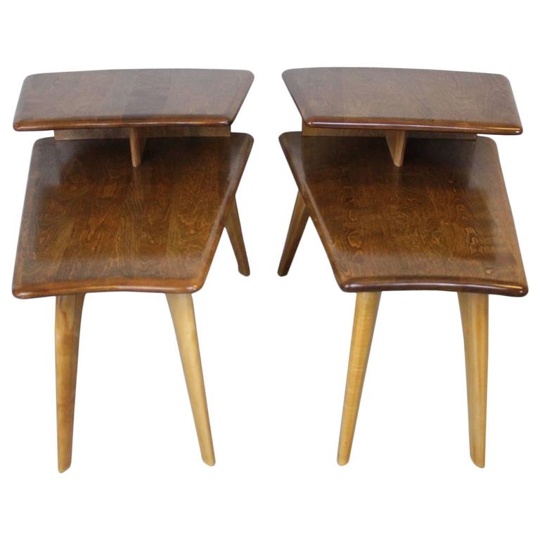 HeywoodWakefield End Tables Pair at 1stDibs