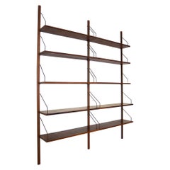 Poul Cadovius Wall Unit or Book Shelves for Royal System, Rosewood, Denmark