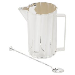 St James Brazil Silver Plate Martini Pitcher Cocktail Mixer Jug, circa 1980