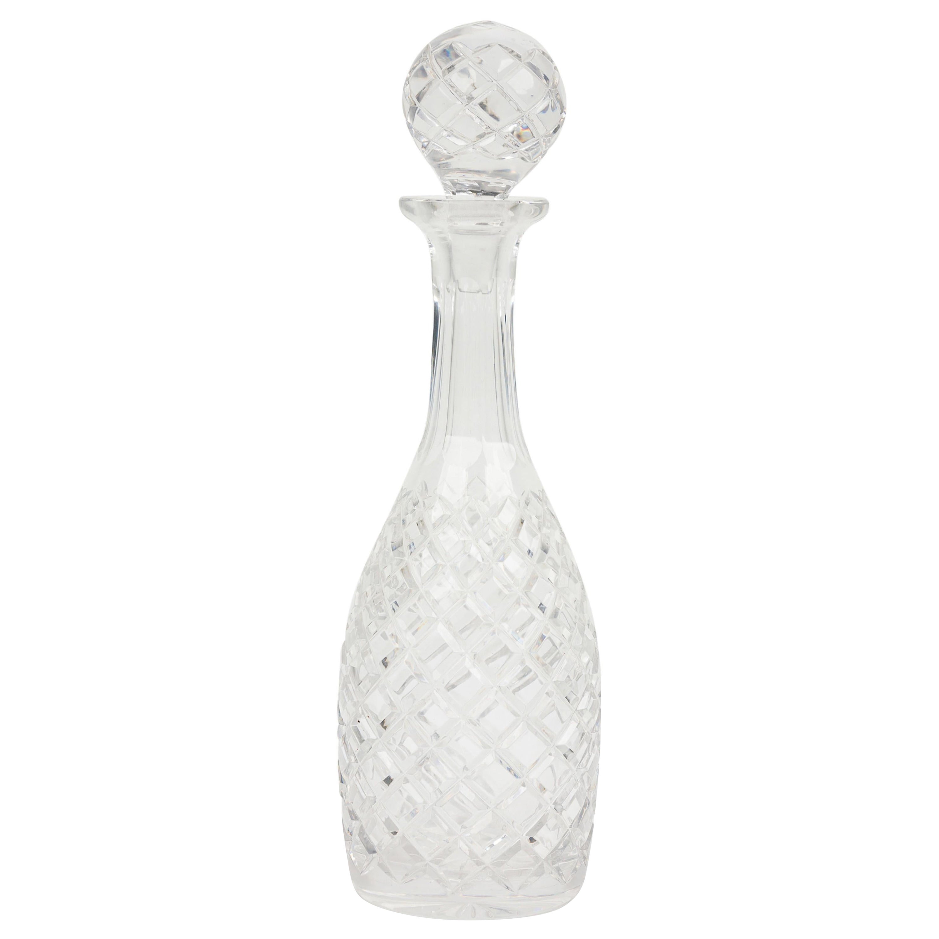 Decantador de vino Baccarat de estilo victoriano francés con tapón
