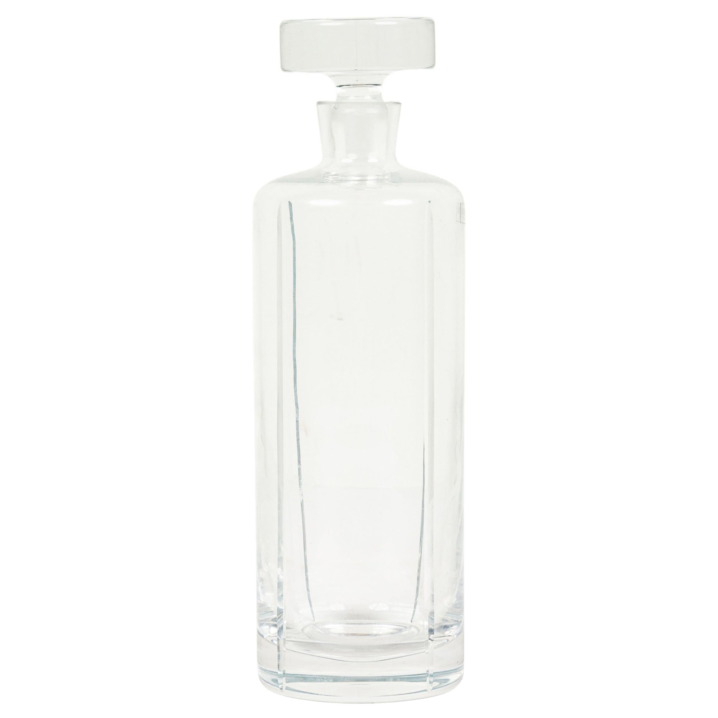 Polish Mid-Century Cylinder Vodka Decanter with Stopper