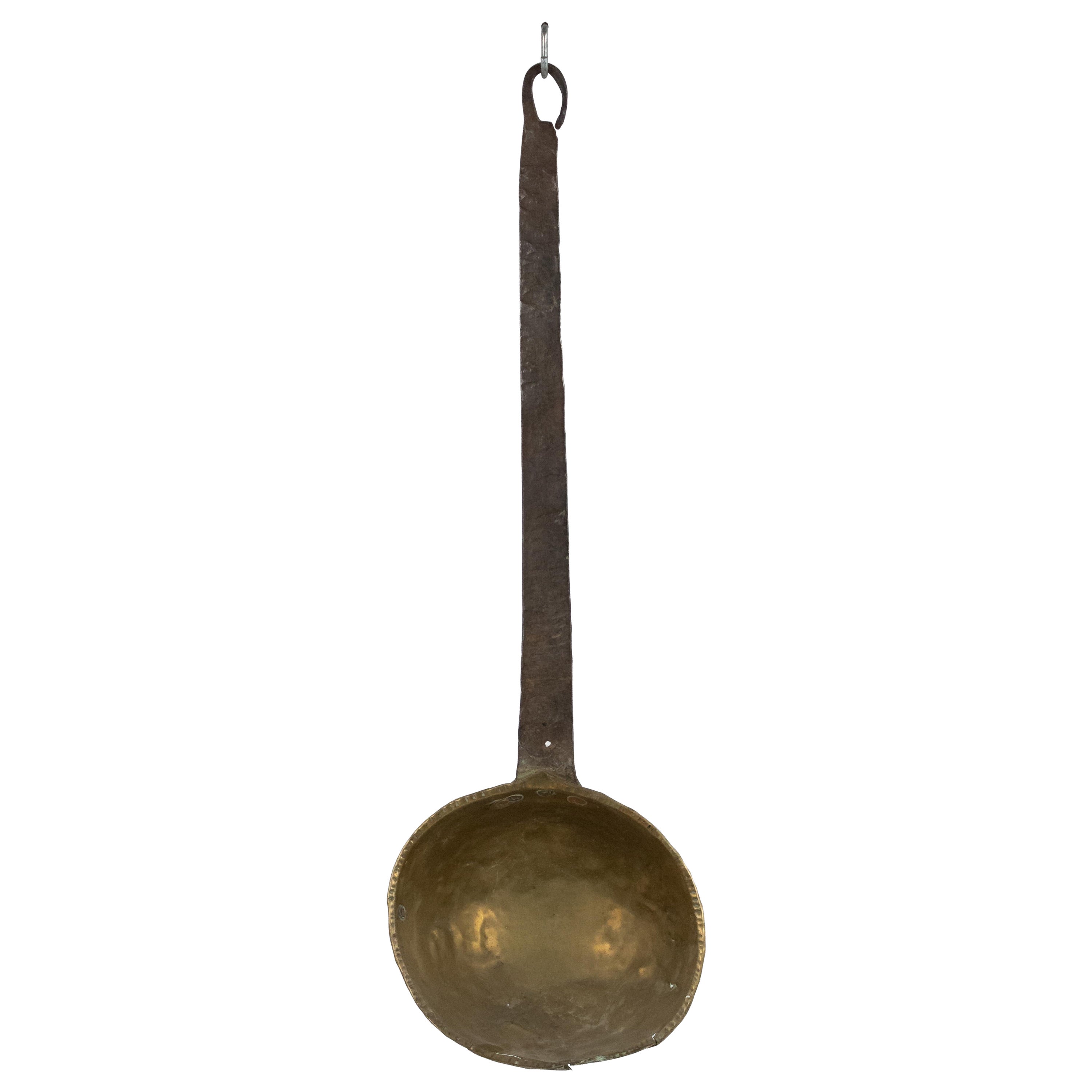 Mestolo in ottone e ferro in stile country americano in vendita