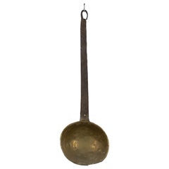 American Country Style Brass and Iron Ladle