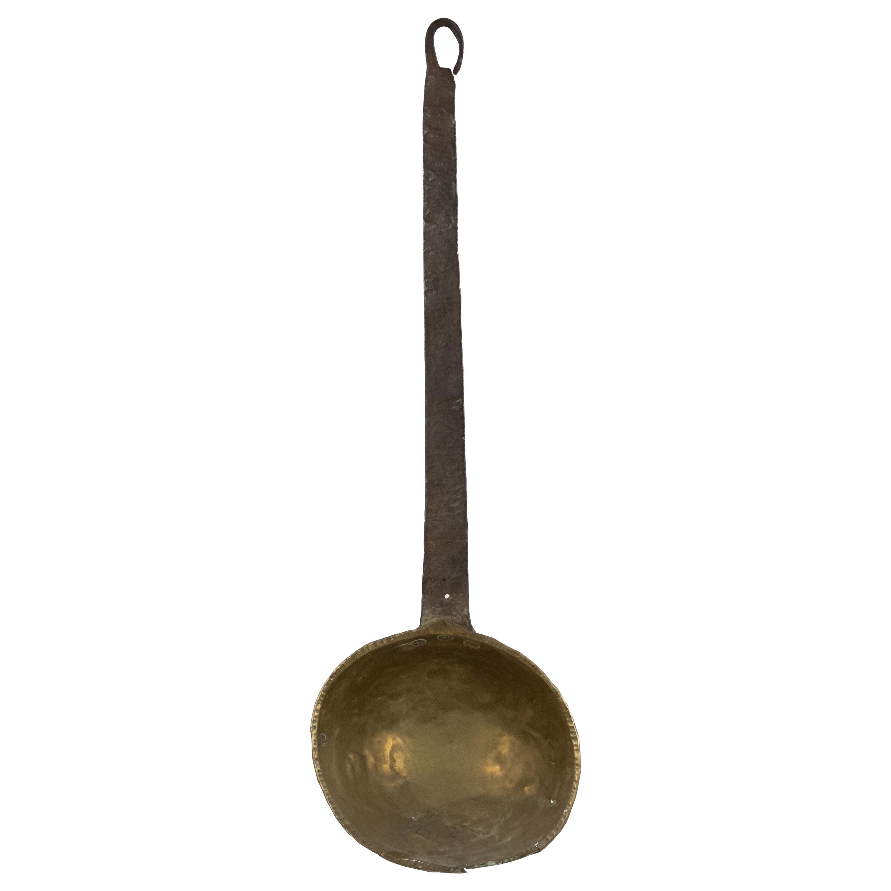 Mestolo in ottone e ferro in stile country americano