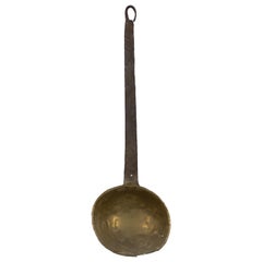 American Country Style Brass and Iron Ladle