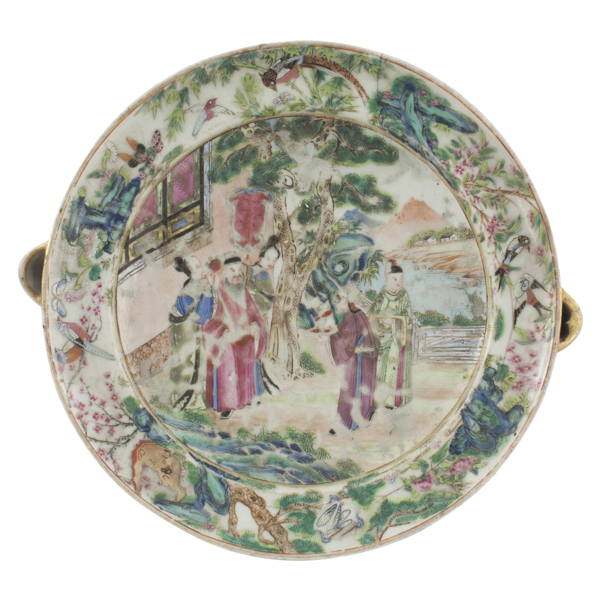 Scaldino in porcellana dell'Asia orientale