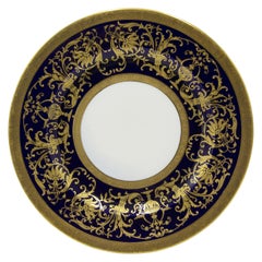 Set of 12 English Victorian Porcelain Dinner Plates