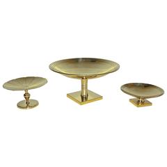 Tommi Parzinger for Dorlyn Brass Footed Compote