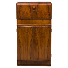 Art Deco American Mid-Century Dry Bar / Cocktail Cabinet
