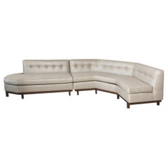 Frank Lloyd Wright Mid-Century American Modern Upholstered Sectional Sofa
