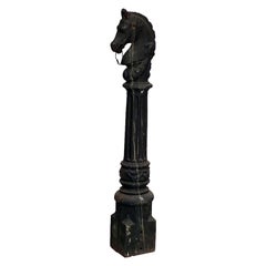 Outdoor Victorian Iron Horse Hitching Post