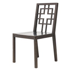 Sedia laterale americana in stile conetemporaneo Chinoiserie