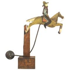 Decorazione meccanica per cowboy del Folk Art americano