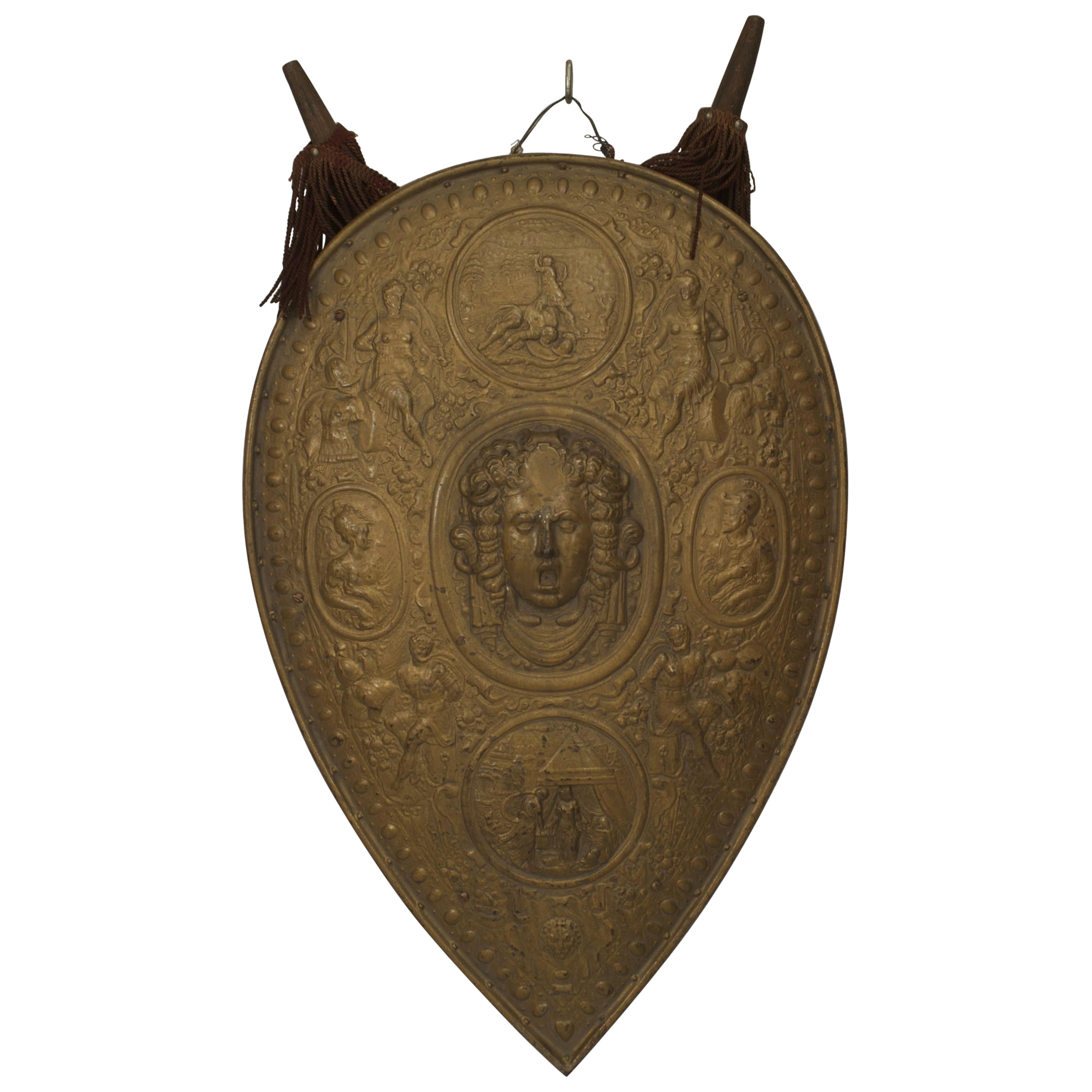 Italian Renaissance Gilt Metal Shield