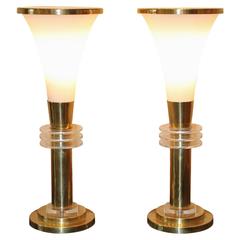 Vintage Pair of Frederick Cooper Mid-Century Lamps