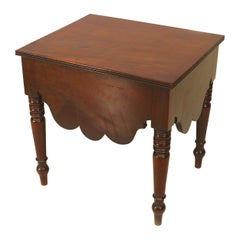 Antique English Georgian Mahogany Bedside Table