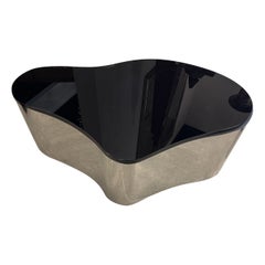 Bedeutender Karl Springer Freiform-Tisch aus poliertem Edelstahl