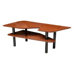Italienischer Moderner Tisch aus Mahagoni und Ebenholz, im Stil von Gio Ponti