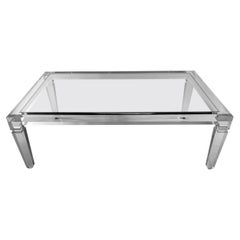Amerikanischer moderner Cocktailtisch aus Lucite und Glas, Charles Hollis Jones