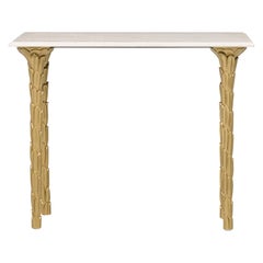 Anpassbarer Contemporary Regency Style vergoldeter Konsolentisch