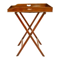 Antique English Victorian Mahogany Butler Table