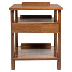 Pair of William Pahlmann Walnut Dowel Leg Open Design End / Side Tables