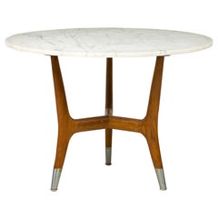 Italian Mid-Century 3 Legs Marble End Table