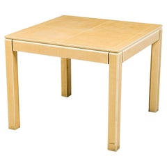 Amerikanischer moderner amerikanischer Spieltisch aus Faux Shagreen und Lack, Karl Springer