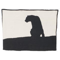 Tapiz Contemporáneo Blanco y Negro Bradfield Leopardo