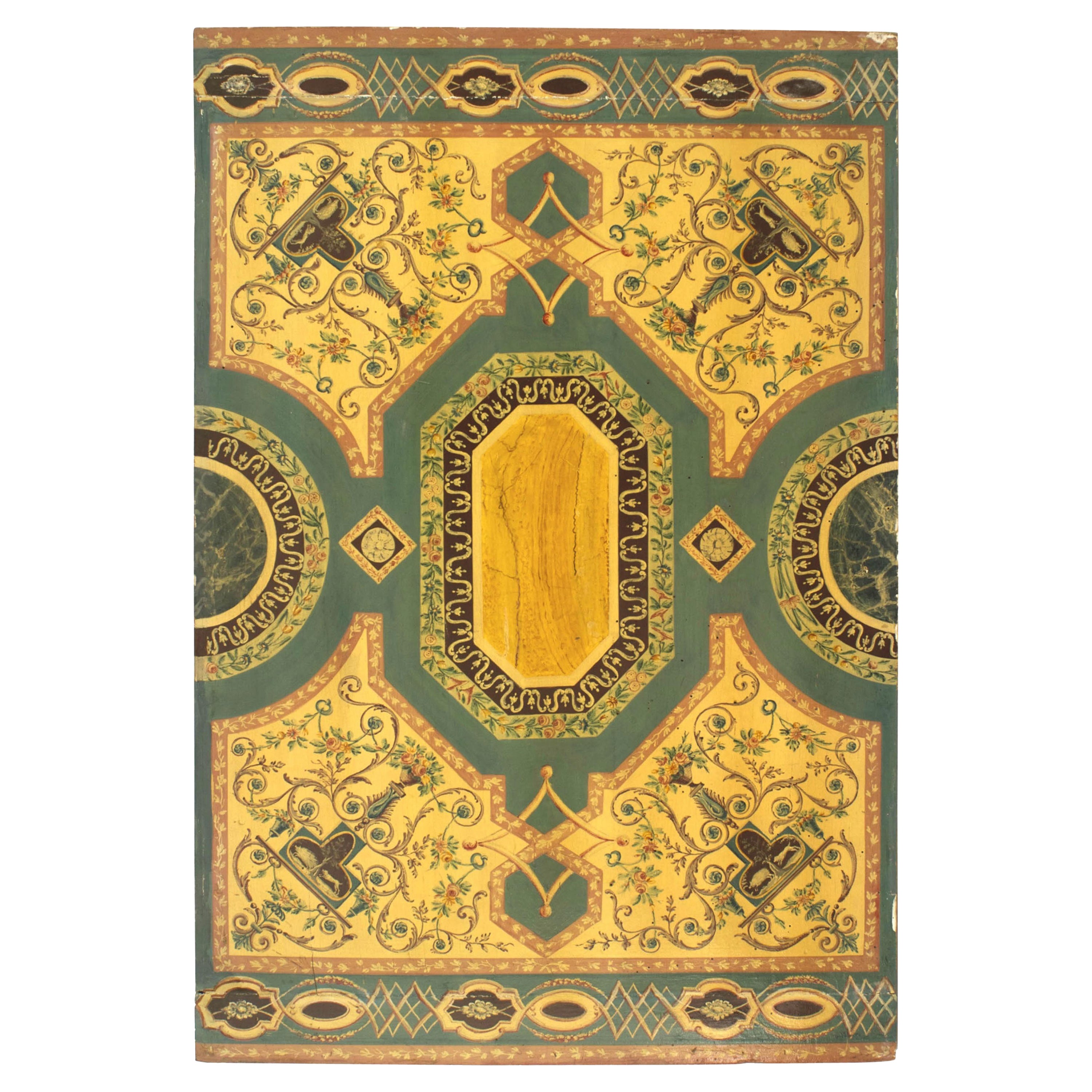 Italian Roman Pompeiian Style Panels For Sale