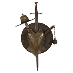 Renaissance Style Armor and Weapons Wall Plaque
