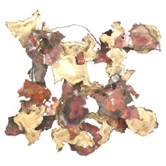 Yarmack American Post-War Brass and Red Painted Sculpture