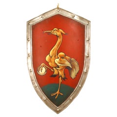 Placa mural renacentista italiana con huevo y pájaro