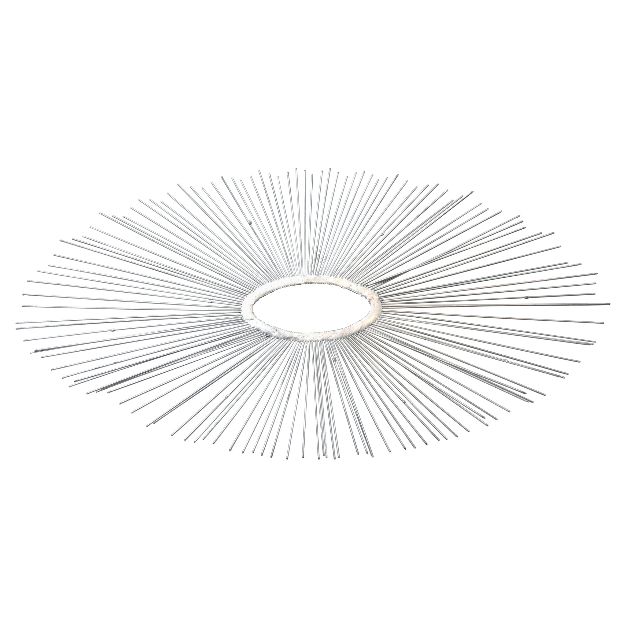 American Modern Wall-Mounted Sunburst Sculpture, Curtis Jere, 1970s